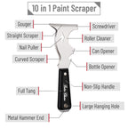 Paint Scraper, 10 in 1 Painters Tool, Scraper for Wood