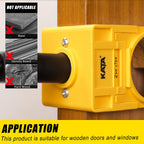 1-3/8" - 1-3/4" Door Lock Installation Kit for Wooden Doors with Guide Template, Door Lock Hole Saw, Carbon Steel
