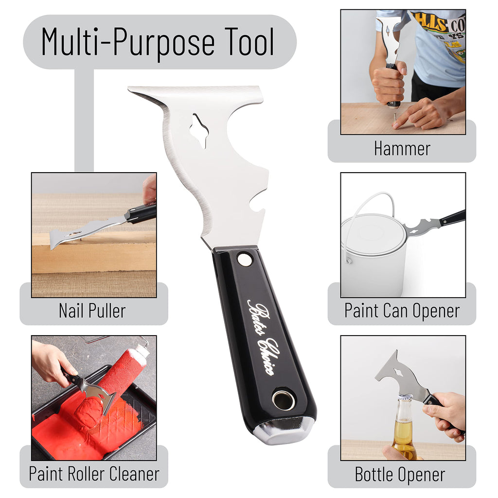 Paint Scraper, 10 in 1 Painters Tool, Scraper for Wood